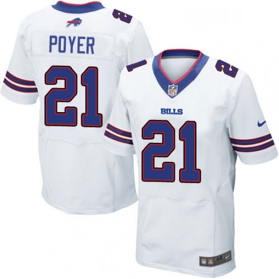 Mens Nike Buffalo Bills 21 Jordan Poyer Elite White NFL Jersey Mens Nike Buffalo Bills 21 Jordan Poyer Elite White NFL Jersey