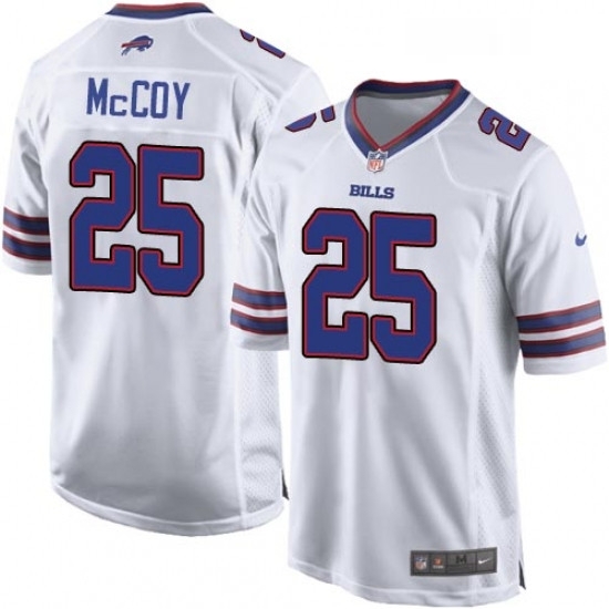 Mens Nike Buffalo Bills 25 LeSean McCoy Game White NFL Jersey Mens Nike Buffalo Bills 25 LeSean McCoy Game White NFL Jersey