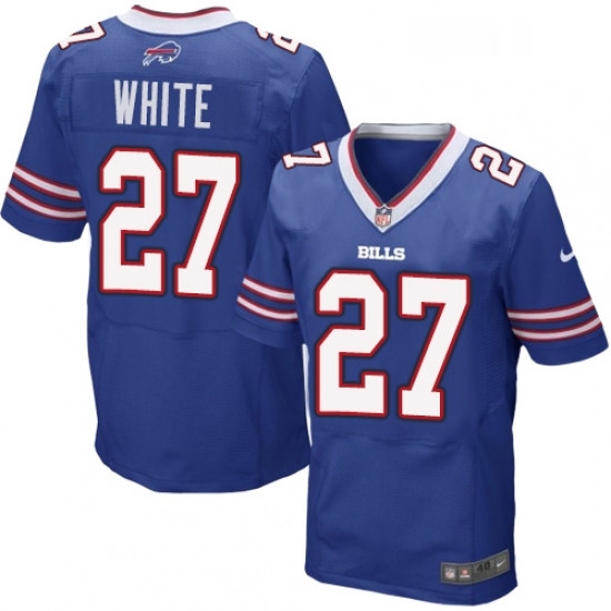 Mens Nike Buffalo Bills 27 TreDavious White Elite Royal Blue Team Color NFL Jersey Mens Nike Buffalo Bills 27 TreDavious White Elite Royal Blue Team Color NFL Jersey