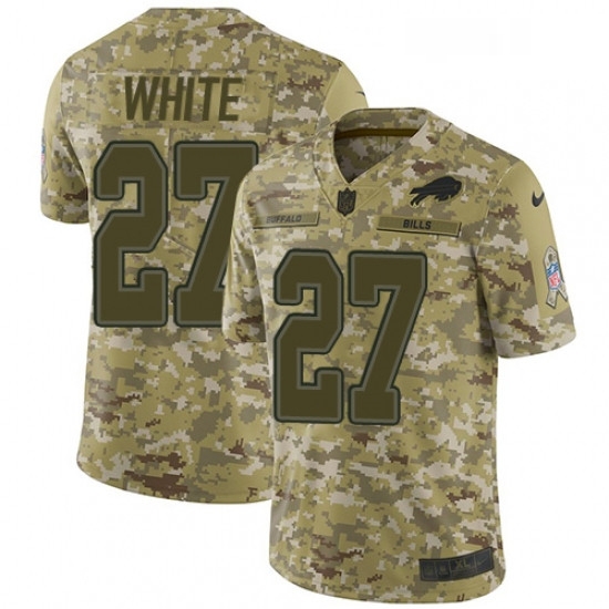 Mens Nike Buffalo Bills 27 TreDavious White Limited Camo 2018 Salute to Service NFL Jerse Mens Nike Buffalo Bills 27 TreDavious White Limited Camo 2018 Salute to Service NFL Jerse