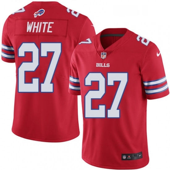 Mens Nike Buffalo Bills 27 TreDavious White Limited Red Rush Vapor Untouchable NFL Jersey Mens Nike Buffalo Bills 27 TreDavious White Limited Red Rush Vapor Untouchable NFL Jersey