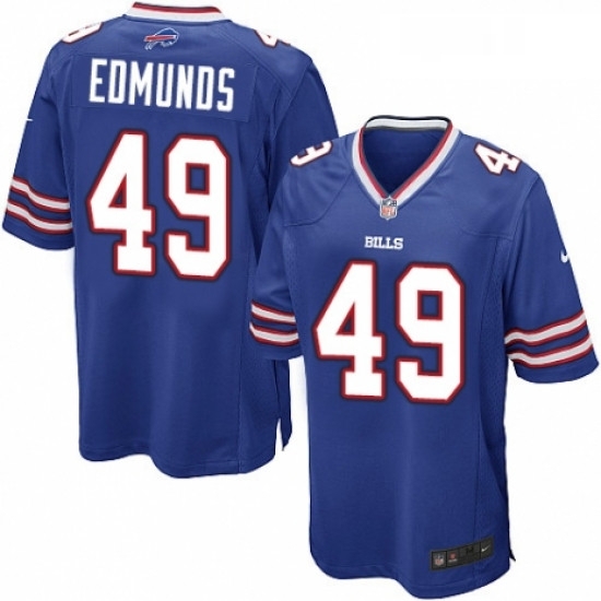Mens Nike Buffalo Bills 49 Tremaine Edmunds Game Royal Blue Team Color NFL Jersey Mens Nike Buffalo Bills 49 Tremaine Edmunds Game Royal Blue Team Color NFL Jersey