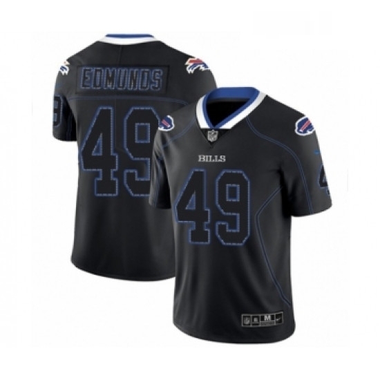 Mens Nike Buffalo Bills 49 Tremaine Edmunds Limited Black Lights Out Black Rush NFL Jersey Mens Nike Buffalo Bills 49 Tremaine Edmunds Limited Black Lights Out Black Rush NFL Jersey
