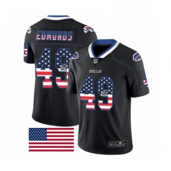 Mens Nike Buffalo Bills 49 Tremaine Edmunds Limited Black Rush USA Flag NFL Jersey Mens Nike Buffalo Bills 49 Tremaine Edmunds Limited Black Rush USA Flag NFL Jersey