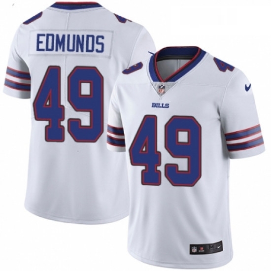 Mens Nike Buffalo Bills 49 Tremaine Edmunds White Vapor Untouchable Limited Player NFL Jersey Mens Nike Buffalo Bills 49 Tremaine Edmunds White Vapor Untouchable Limited Player NFL Jersey