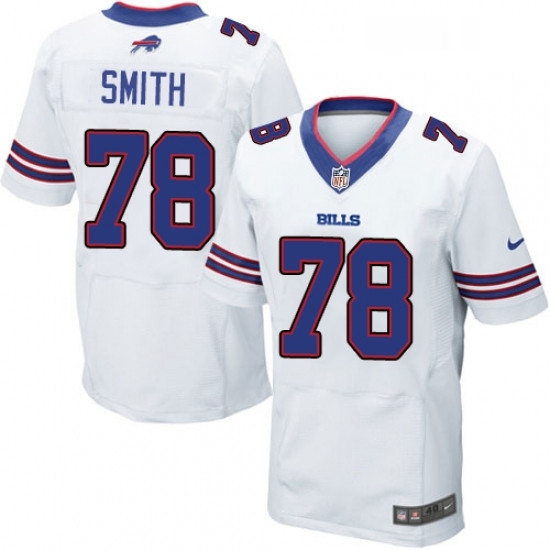 Mens Nike Buffalo Bills 78 Bruce Smith Elite White NFL Jersey Mens Nike Buffalo Bills 78 Bruce Smith Elite White NFL Jersey