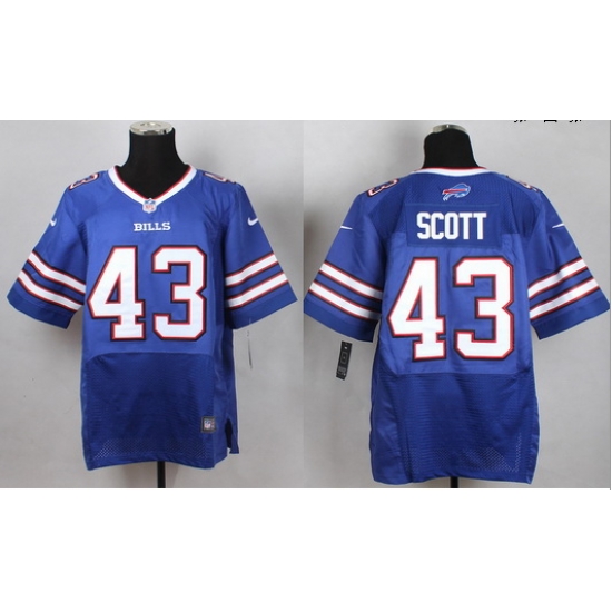 New Buffalo Bills #43Scott Royal Blue Team Color Men Stitched NFL New Elite jersey New Buffalo Bills #43Scott Royal Blue Team Color Men Stitched NFL New Elite jersey