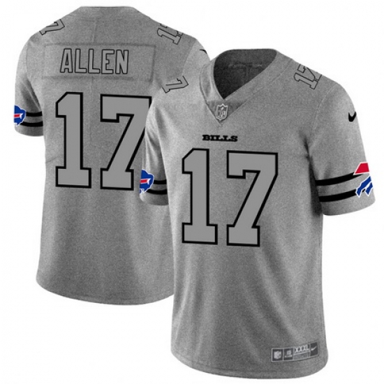 Nike Bills 17 Josh Allen 2019 Gray Gridiron Gray Vapor Untouchable Limited Jersey Nike Bills 17 Josh Allen 2019 Gray Gridiron Gray Vapor Untouchable Limited Jersey