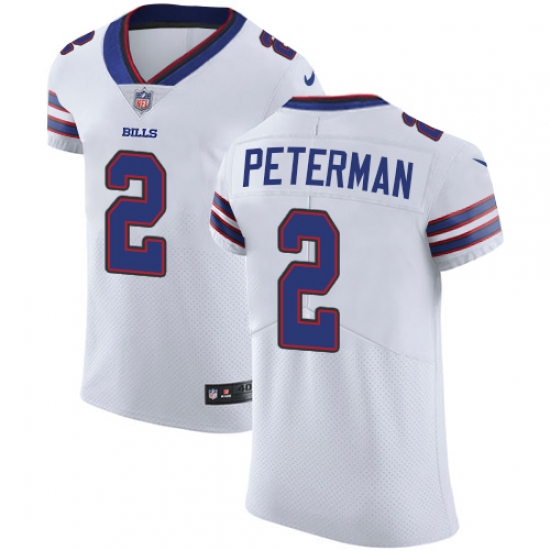 Nike Bills #2 Nathan Peterman White Mens Stitched NFL Vapor Untouchable Elite Jersey Nike Bills #2 Nathan Peterman White Mens Stitched NFL Vapor Untouchable Elite Jersey