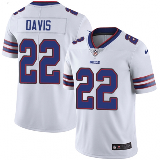 Nike Bills #22 Vontae Davis White Mens Stitched NFL Vapor Untouchable Limited Jersey Nike Bills #22 Vontae Davis White Mens Stitched NFL Vapor Untouchable Limited Jersey