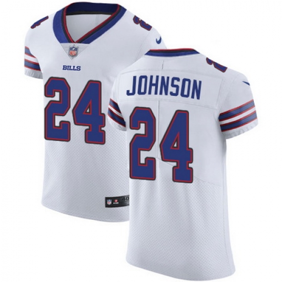 Nike Bills #24 Taron Johnson White Mens Stitched NFL Vapor Untouchable Elite Jersey Nike Bills #24 Taron Johnson White Mens Stitched NFL Vapor Untouchable Elite Jersey