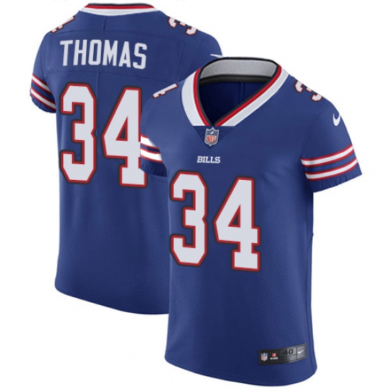 Nike Bills #34 Thurman Thomas Royal Blue Team Color Mens Stitched NFL Vapor Untouchable Elite Jersey Nike Bills #34 Thurman Thomas Royal Blue Team Color Mens Stitched NFL Vapor Untouchable Elite Jersey