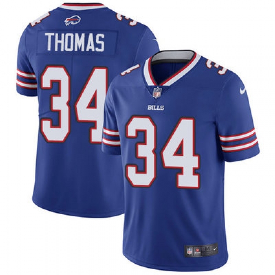 Nike Bills #34 Thurman Thomas Royal Blue Team Color Mens Stitched NFL Vapor Untouchable Limited Jersey Nike Bills #34 Thurman Thomas Royal Blue Team Color Mens Stitched NFL Vapor Untouchable Limited Jersey