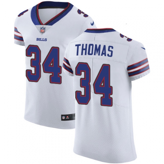 Nike Bills #34 Thurman Thomas White Mens Stitched NFL Vapor Untouchable Elite Jersey Nike Bills #34 Thurman Thomas White Mens Stitched NFL Vapor Untouchable Elite Jersey