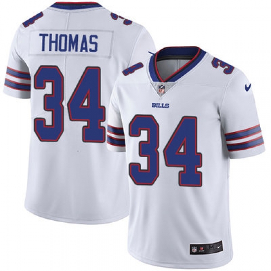 Nike Bills #34 Thurman Thomas White Mens Stitched NFL Vapor Untouchable Limited Jersey Nike Bills #34 Thurman Thomas White Mens Stitched NFL Vapor Untouchable Limited Jersey