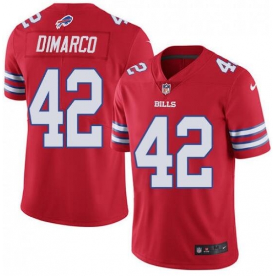 Nike Bills 42 Patrick DiMarco Red Color Rush Limited Jersey Nike Bills 42 Patrick DiMarco Red Color Rush Limited Jersey