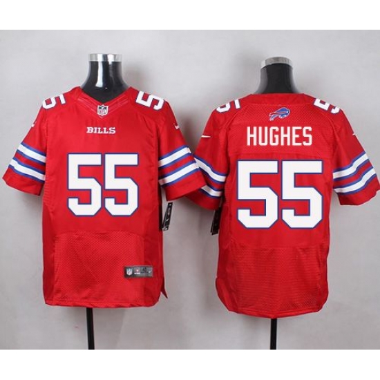 Nike Bills #55 Jerry Hughes Red Mens Stitched NFL Elite Rush Jersey Nike Bills #55 Jerry Hughes Red Mens Stitched NFL Elite Rush Jersey