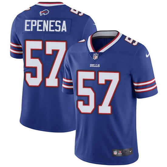 Nike Bills 57 A J Epenesas Royal Blue Team Color Men Stitched NFL Vapor Untouchable Limited Jersey Nike Bills 57 A J Epenesas Royal Blue Team Color Men Stitched NFL Vapor Untouchable Limited Jersey