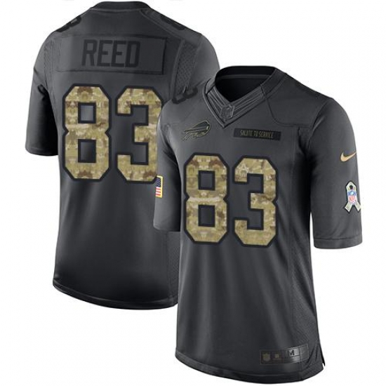Nike Bills #83 Andre Reed Black Mens Stitched NFL Limited 2016 Salute To Service Jersey Nike Bills #83 Andre Reed Black Mens Stitched NFL Limited 2016 Salute To Service Jersey