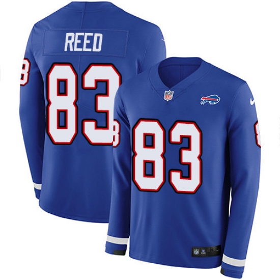 Nike Bills 83 Andre Reed Royal Blue Team Color Men s Stitched NFL Limited Therma Long Sleeve Jersey Nike Bills 83 Andre Reed Royal Blue Team Color Men s Stitched NFL Limited Therma Long Sleeve Jersey