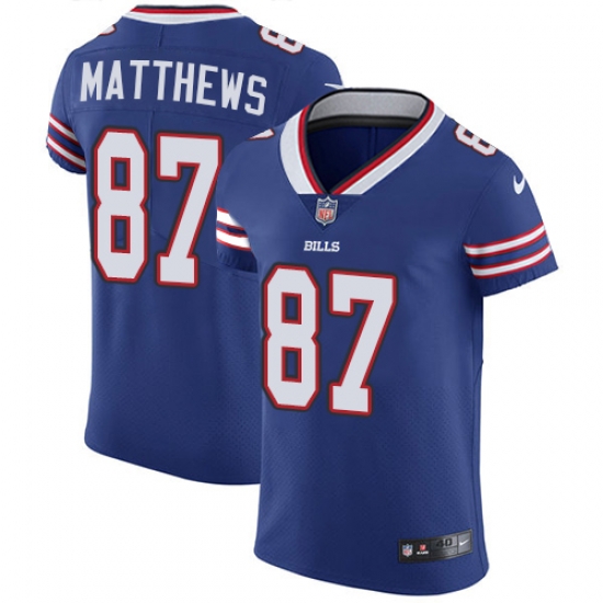 Nike Bills #87 Jordan Matthews Royal Blue Team Color Mens Stitched NFL Vapor Untouchable Elite Jersey Nike Bills #87 Jordan Matthews Royal Blue Team Color Mens Stitched NFL Vapor Untouchable Elite Jersey