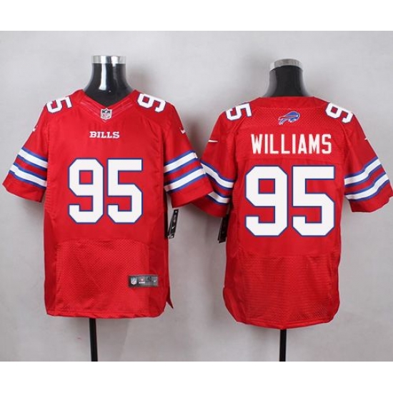 Nike Bills #95 Kyle Williams Red Mens Stitched NFL Elite Rush Jersey Nike Bills #95 Kyle Williams Red Mens Stitched NFL Elite Rush Jersey