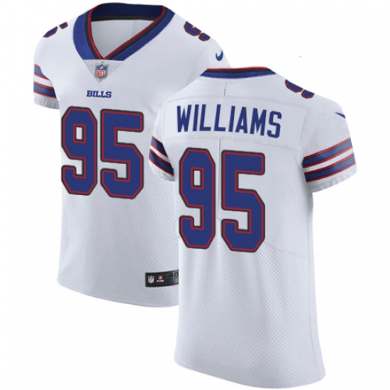 Nike Bills #95 Kyle Williams White Mens Stitched NFL Vapor Untouchable Elite Jersey Nike Bills #95 Kyle Williams White Mens Stitched NFL Vapor Untouchable Elite Jersey