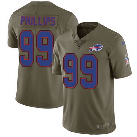 Nike Bills #99 Harrison Phillips Olive Mens Stitched NFL Limited 2017 Salute To Service Jersey Nike Bills #99 Harrison Phillips Olive Mens Stitched NFL Limited 2017 Salute To Service Jersey