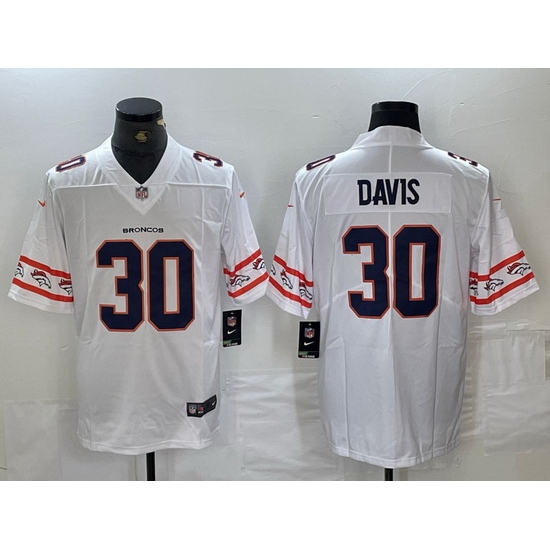 Nike Broncos 30 Phillip Lindsay White Team Logo Vapor Limited Men Jersey Nike Broncos 30 Phillip Lindsay White Team Logo Vapor Limited Men Jersey