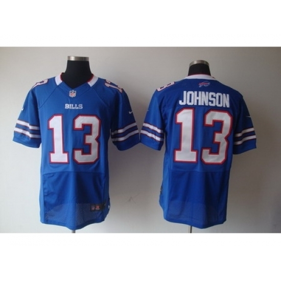 Nike Buffalo Bills 13 Steve Johnson Blue Elite NFL Jersey Nike Buffalo Bills 13 Steve Johnson Blue Elite NFL Jersey