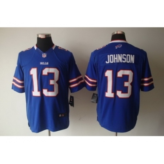 Nike Buffalo Bills 13 Steve Johnson Blue Limited NFL Jersey Nike Buffalo Bills 13 Steve Johnson Blue Limited NFL Jersey