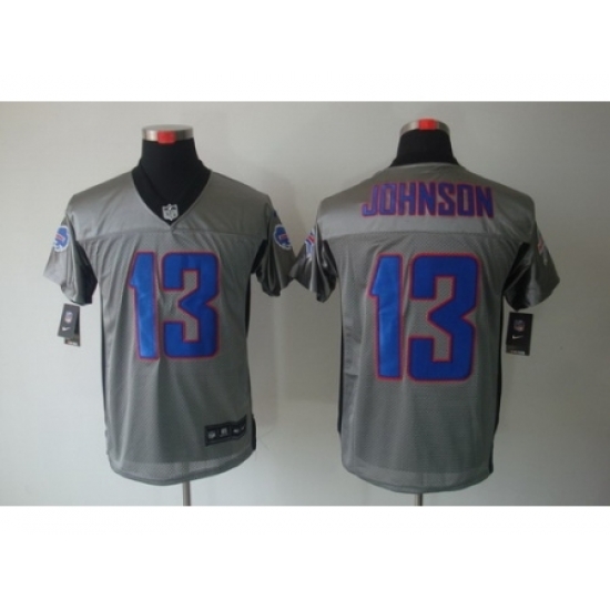 Nike Buffalo Bills 13 Steve Johnson Grey Elite Shadow NFL Jersey Nike Buffalo Bills 13 Steve Johnson Grey Elite Shadow NFL Jersey