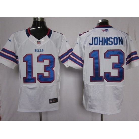 Nike Buffalo Bills 13 Steve Johnson White Elite NFL Jersey Nike Buffalo Bills 13 Steve Johnson White Elite NFL Jersey