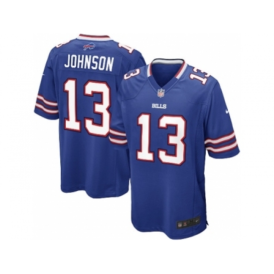 Nike Buffalo Bills 13 Steve Johnson blue Game NFL Jersey Nike Buffalo Bills 13 Steve Johnson blue Game NFL Jersey