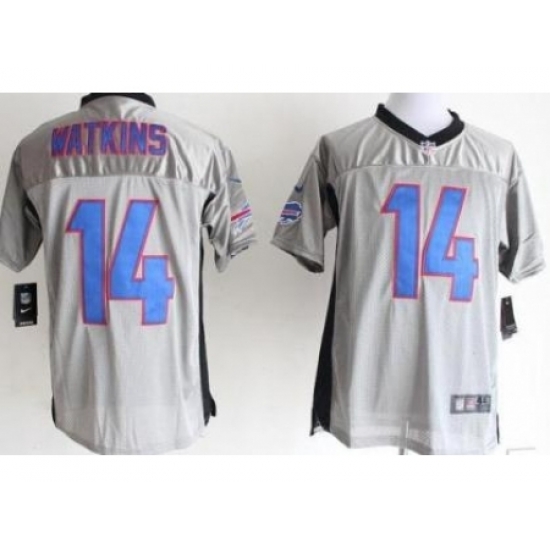 Nike Buffalo Bills 14 Sammy Watkins Grey Elite Shadow NFL Jersey Nike Buffalo Bills 14 Sammy Watkins Grey Elite Shadow NFL Jersey