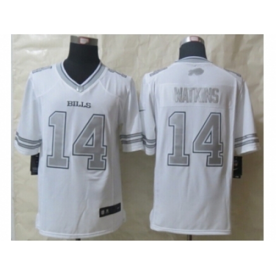 Nike Buffalo Bills 14 Sammy Watkins White Game Platinum NFL Jersey Nike Buffalo Bills 14 Sammy Watkins White Game Platinum NFL Jersey