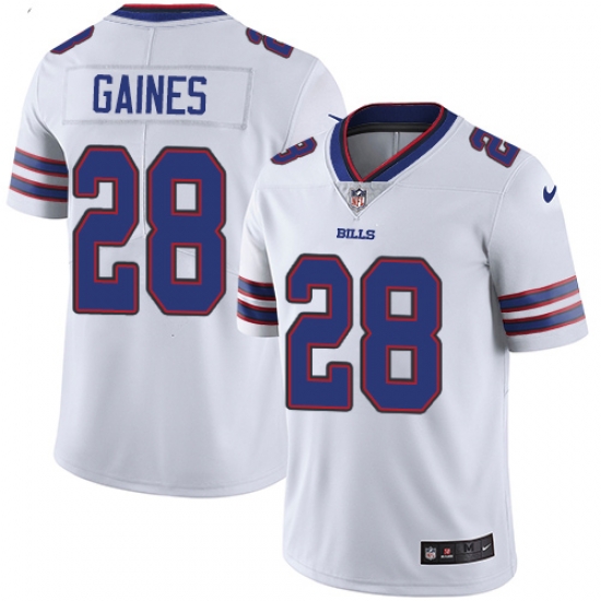 Nike Buffalo Bills 28 E J Gaines White Men Stitched NFL Vapor Untouchable Limited Jersey Nike Buffalo Bills 28 E J Gaines White Men Stitched NFL Vapor Untouchable Limited Jersey