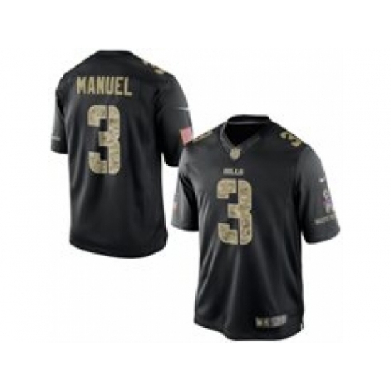 Nike Buffalo Bills 3 EJ Manuel Black Limited Salute To Service NFL Jersey Nike Buffalo Bills 3 EJ Manuel Black Limited Salute To Service NFL Jersey