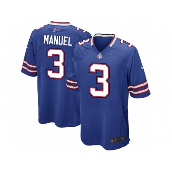Nike Buffalo Bills 3 EJ Manuel Blue Game NFL Jersey Nike Buffalo Bills 3 EJ Manuel Blue Game NFL Jersey