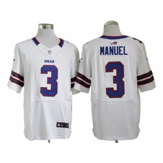 Nike Buffalo Bills 3 EJ Manuel White Elite NFL Jersey Nike Buffalo Bills 3 EJ Manuel White Elite NFL Jersey