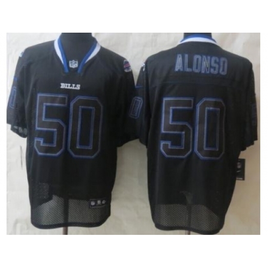 Nike Buffalo Bills 50 Kiko Alonso Black Elite Lights Out NFL Jersey Nike Buffalo Bills 50 Kiko Alonso Black Elite Lights Out NFL Jersey