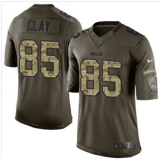 Nike Buffalo Bills #85 Charles Clay Green Men 27s Stitched NFL Limited Salute To Service Jersey Nike Buffalo Bills #85 Charles Clay Green Men 27s Stitched NFL Limited Salute To Service Jersey