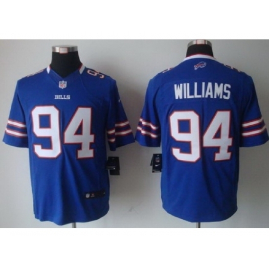 Nike Buffalo Bills 94 Williams Blue Limited NFL Jersey Nike Buffalo Bills 94 Williams Blue Limited NFL Jersey