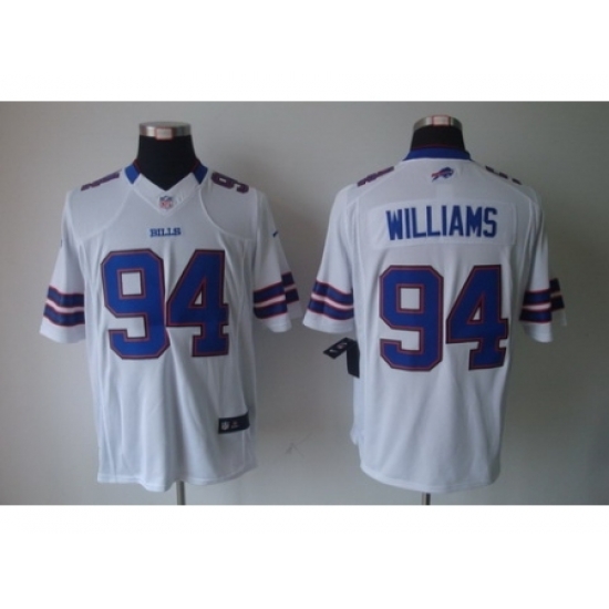 Nike Buffalo Bills 94 Williams White Limited NFL Jersey Nike Buffalo Bills 94 Williams White Limited NFL Jersey