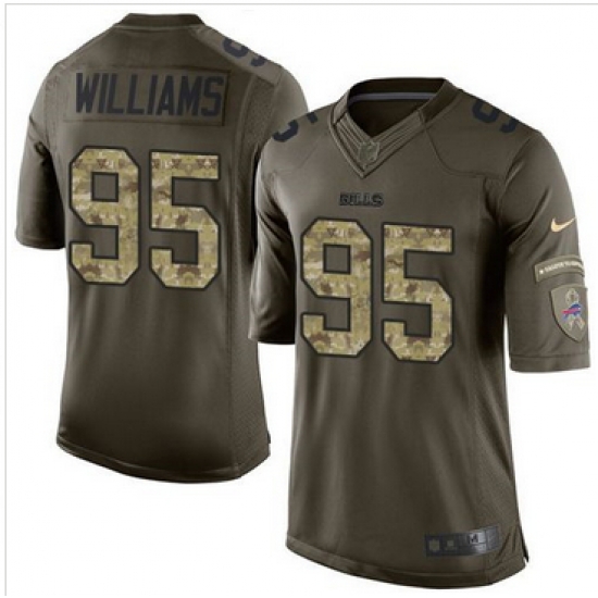 Nike Buffalo Bills #95 Kyle Williams Green Men 27s Stitched NFL Limited Salute To Service Jersey Nike Buffalo Bills #95 Kyle Williams Green Men 27s Stitched NFL Limited Salute To Service Jersey