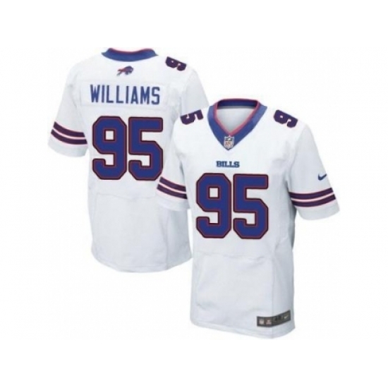Nike Buffalo Bills 95 Kyle Williams White Elite NFL Jersey Nike Buffalo Bills 95 Kyle Williams White Elite NFL Jersey