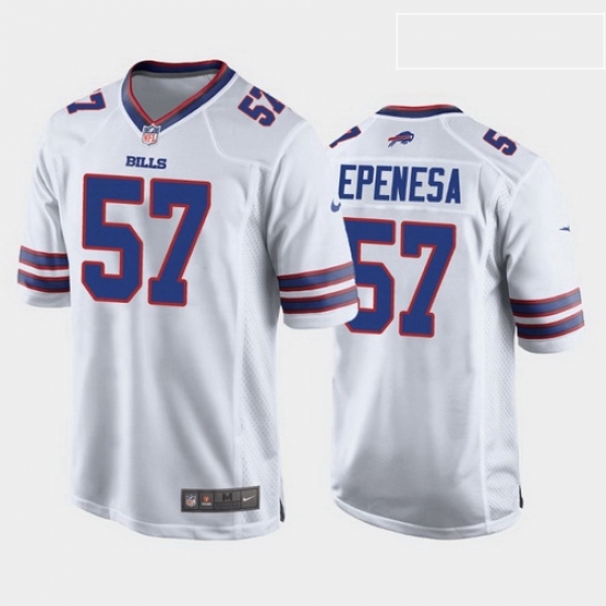 men a.j. epenesa buffalo bills white game jersey men a.j. epenesa buffalo bills white game jersey