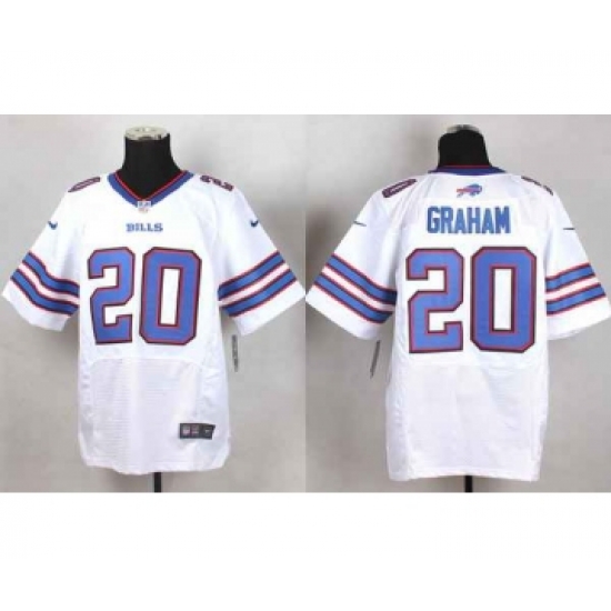 nike nfl jerseys buffalo bills 20 graham white[Elite]