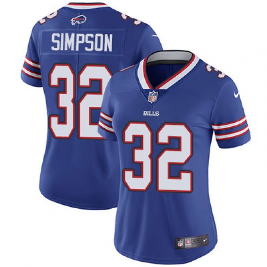 Nike Bills #32 O J Simpson Royal Blue Team Color Womens Stitched NFL Vapor Untouchable Limited Jersey Nike Bills #32 O J Simpson Royal Blue Team Color Womens Stitched NFL Vapor Untouchable Limited Jersey