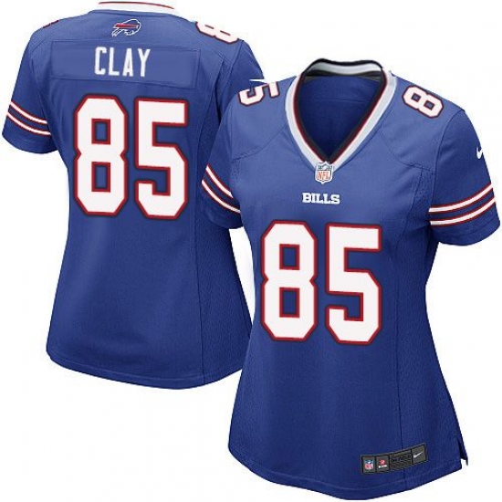 Nike Bills #85 Charles Clay Royal Blue Team Color Womens Stitched NFL New Elite Jersey Nike Bills #85 Charles Clay Royal Blue Team Color Womens Stitched NFL New Elite Jersey